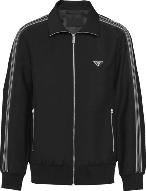 prada milano track jacket|men's prada jacket sale.